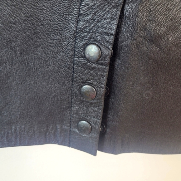 Leather pencil skirt Vintage Paris Sport - Picture 3 of 14